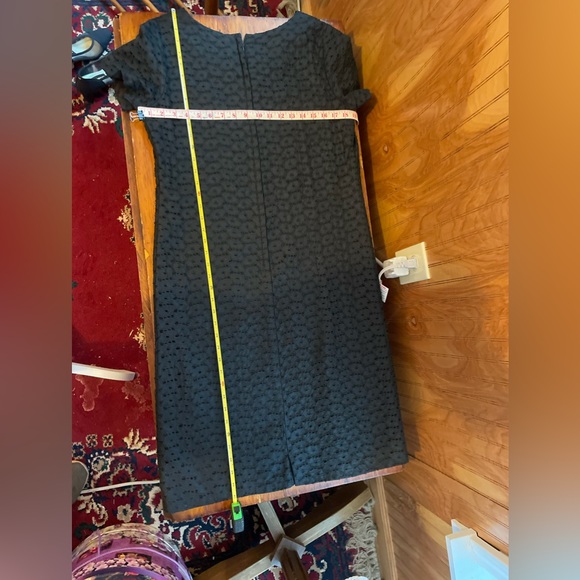 🤩 4/$25  Vintage Quaker Lady Black Eyelet Dress - Picture 12 of 16